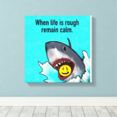 シャーク キャンバスプリント (インサイチュ (ウッドフロア))