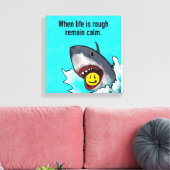 シャーク キャンバスプリント (インサイチュ (リビング))