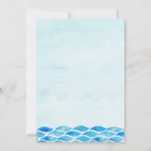 シャーク·サマー·ボーイの誕生パーティー,シャークタシック 招待状 (裏面)