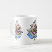 シャーク・ジョーズの花 コーヒーマグカップ (正面左)