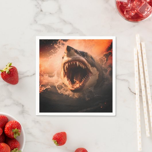 シャーク スタンダードカクテルナプキン (インサイチュ)