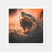 シャーク スタンダードカクテルナプキン (正面)