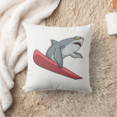 シャーク・スノーボーダー・スノーボード クッション (ブランケット)