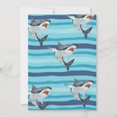 シャーク・タスティック誕生日パーティシャーク・ボーイズ・プールパーティー 招待状 (裏面)