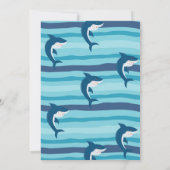 シャーク·タスティック·バースデー·パーティー·シャーク·ボーイズ·プール·パーティー 招待状 (裏面)