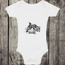 シャーク・パパ・ファーザーズ・ソンが家族セットにマッチ ベビーボディスーツ