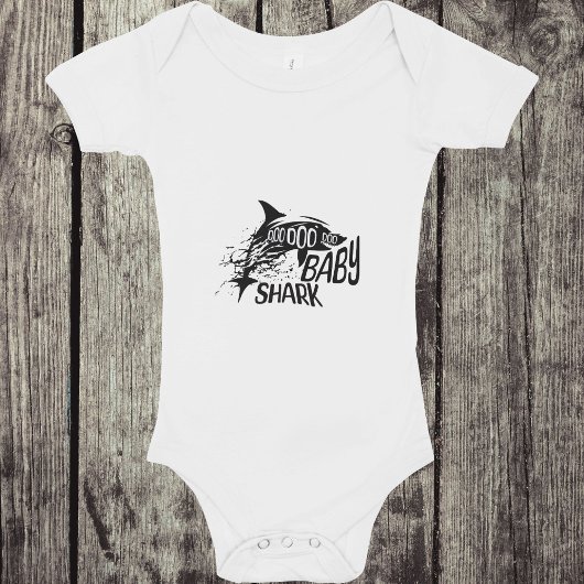 シャーク・パパ・ファーザーズ・ソンが家族セットにマッチ ベビーボディスーツ