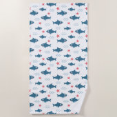 シャーク ビーチタオル (正面)