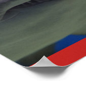 シャーク・フィッシュ泳ぐ男ギャルのパーソナライズ運命の ポスター (角)