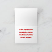 シャーク・プールの誕生日パーティーありがとうございますノートカード サンキューカード (内部)