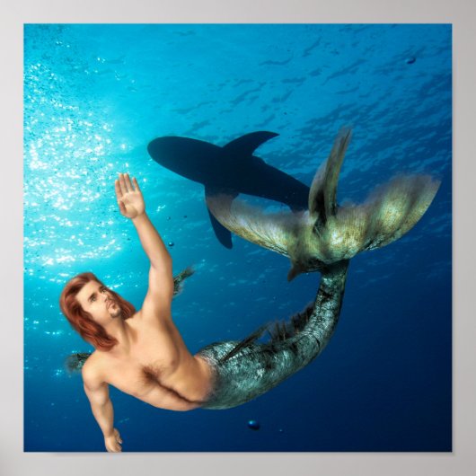 シャーク・ポスター付きメルマン ポスター (正面)