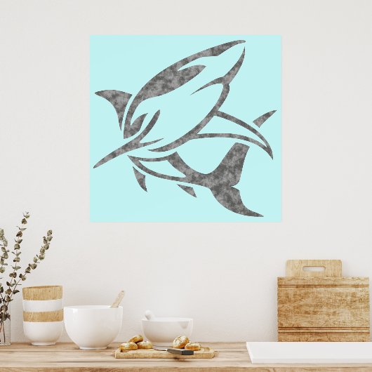 シャーク ポスター (キッチン)