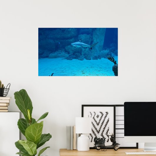 シャーク ポスター (ホームオフィス)