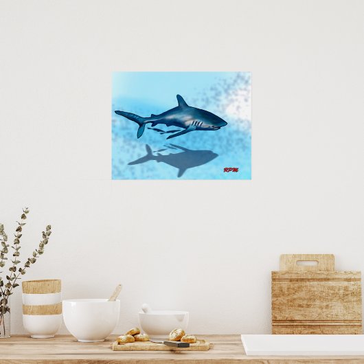 シャーク ポスター (キッチン)