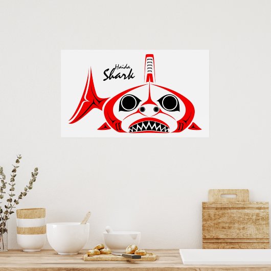 シャーク ポスター (キッチン)