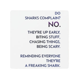 「シャーク・マインドセット」引用文 メタルプリント