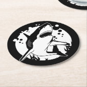 シャーク ラウンドペーパーコースター (アングル)