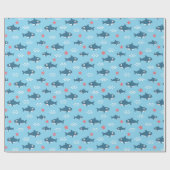 シャーク ラッピングペーパー (フラット)