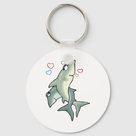シャーク・ラブ キーホルダー (正面)