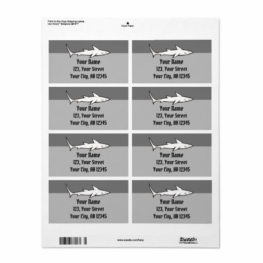 シャーク ラベル (フルシート)