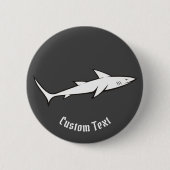 シャーク 缶バッジ (正面)