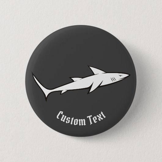 シャーク 缶バッジ (正面)