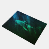 シャーク 青 緑 18 x 24 ドアマット (アングル)