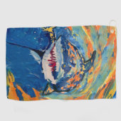 シャーク「Art by Kids」 ゴルフタオル (横)