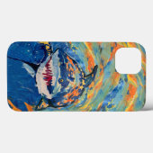 シャーク「Art by Kids」 Case-Mate iPhoneケース (裏面 (横))