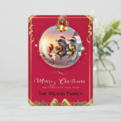 シャークnフレンズフラットホリデーカード シーズンカード (スタンド正面)