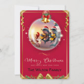 シャークnフレンズフラットホリデーカード シーズンカード (正面)