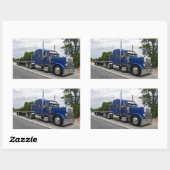 シャークPeterbilt 379のステッカー 長方形シール (シート)