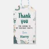 シャーストマスバースデーパーティー感謝お願いギフトラベル ギフトタグ (正面)