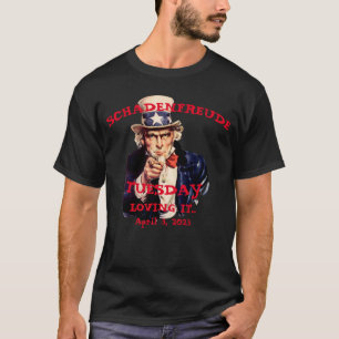 シャーデンフロイデ火曜日 トランプ逮捕 Uncle Tシャツ