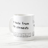シャードネーワインの周期表の名前のマグ コーヒーマグカップ (正面左)