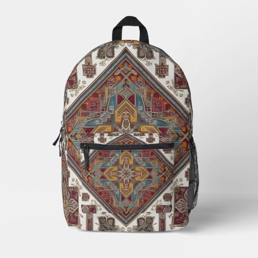 シャード凍ってい プリントバックパック (正面)