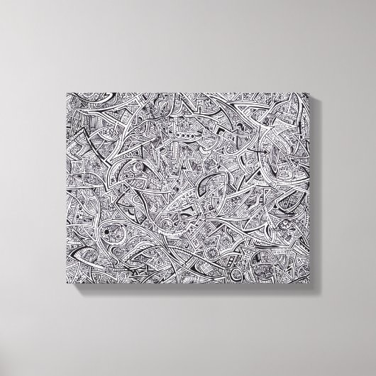 シャーパイグラフィティキャンバス キャンバスプリント (正面)