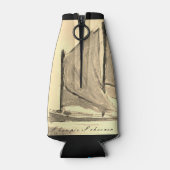 シャーパイスクーナーセーリングボート – ボトルクール ボトルクーラー (裏面)