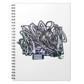 シャーパイマーカーとグラフィティ抽象芸術 ノートブック (正面)