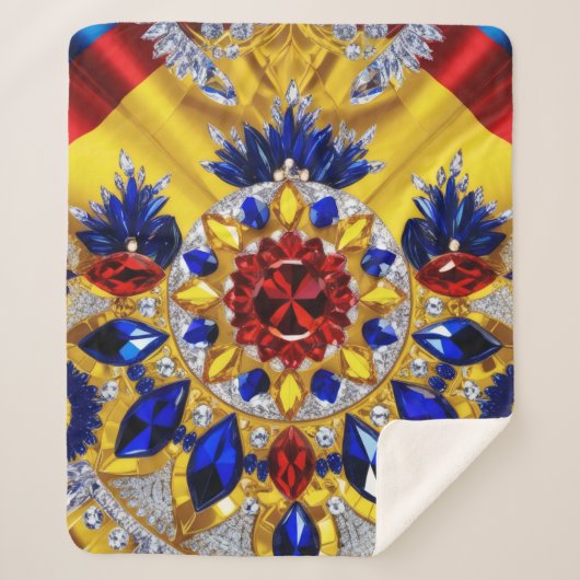 シャーパブランケットとルーマニアンカラーズデザイン シェルパブランケット (正面)