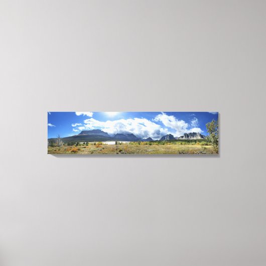 シャーブルネエントリ湖 – グレイシャーナショナルパーク キャンバスプリント (正面)