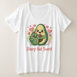 シャープだけどスイート プラスサイズTシャツ