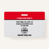 シャープとプロフェッショナル:カスタムセキュリティガードID バッジ (裏面)