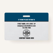 シャープとプロフェッショナル:カスタムセキュリティガードID バッジ (裏面)