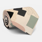 シャープなエレガンス：ブラックダイヤモンドパターンタイ ネクタイ (ロール)