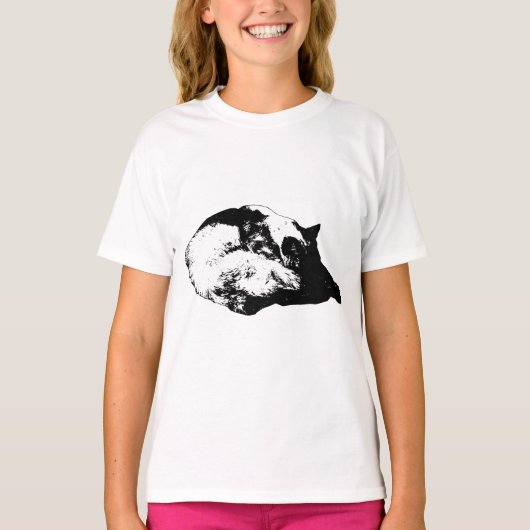 シャープなカーブの縁 Tシャツ (正面)