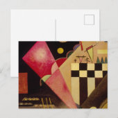 シャープなピンク、1924年Wassily Kandinsky著 ポストカード (正面/裏面)