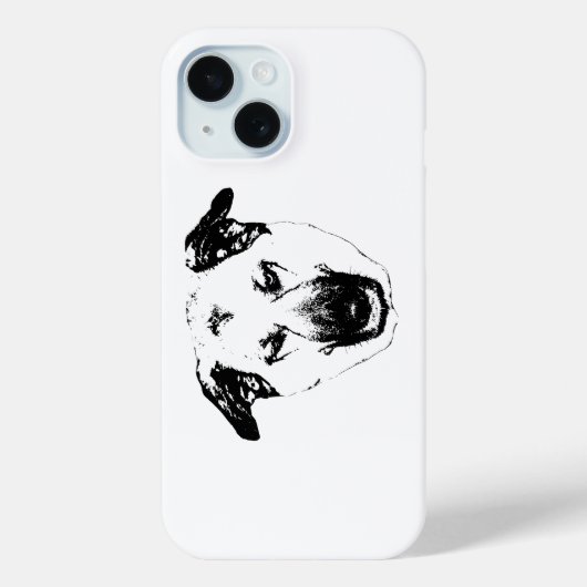 シャープなベクター犬の頭部スマホケース Case-Mate iPhoneケース (裏面)