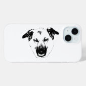 シャープなベクター犬の頭部スマホケース Case-Mate iPhoneケース (裏面 (横))