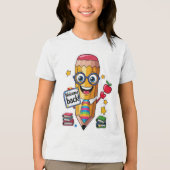 シャープな印象 - 新学期の始まり! トライブレンドTシャツ (正面)
